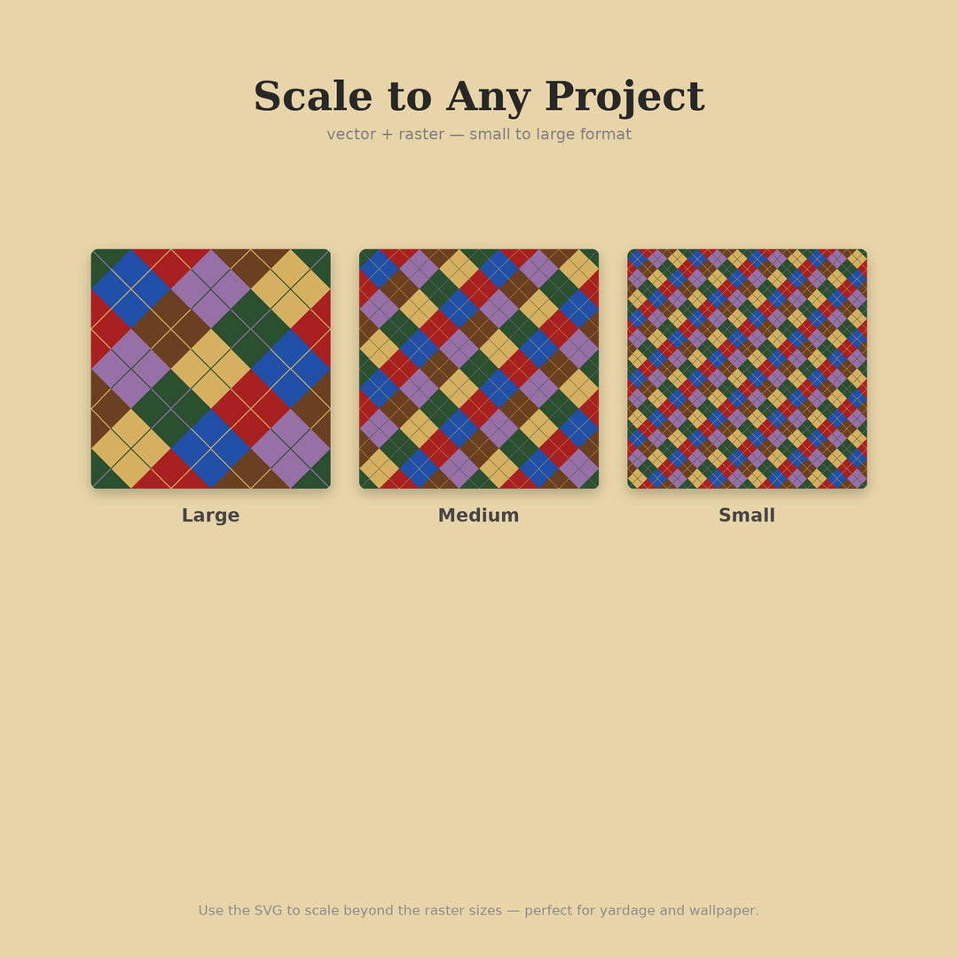 Color Argyle Seamless Pattern | Multi-Color Color Field Argyle | .png .jpg .svg .pdf .pat | Digital Paper | Fabric & Surface Design