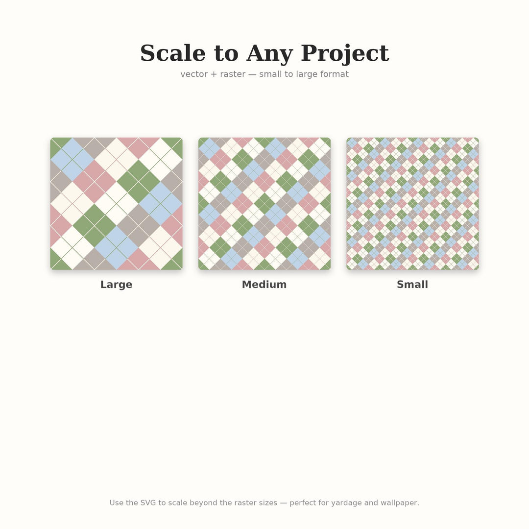 Content Argyle Seamless Pattern | Multi-Color Content Argyle | .png .jpg .svg .pdf .pat | Digital Paper | Fabric & Surface Design