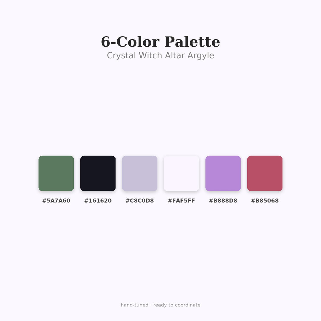 Crystal Argyle Seamless Pattern | Multi-Color Crystal Witch Altar Argyle | .png .jpg .svg .pdf .pat | Digital Paper