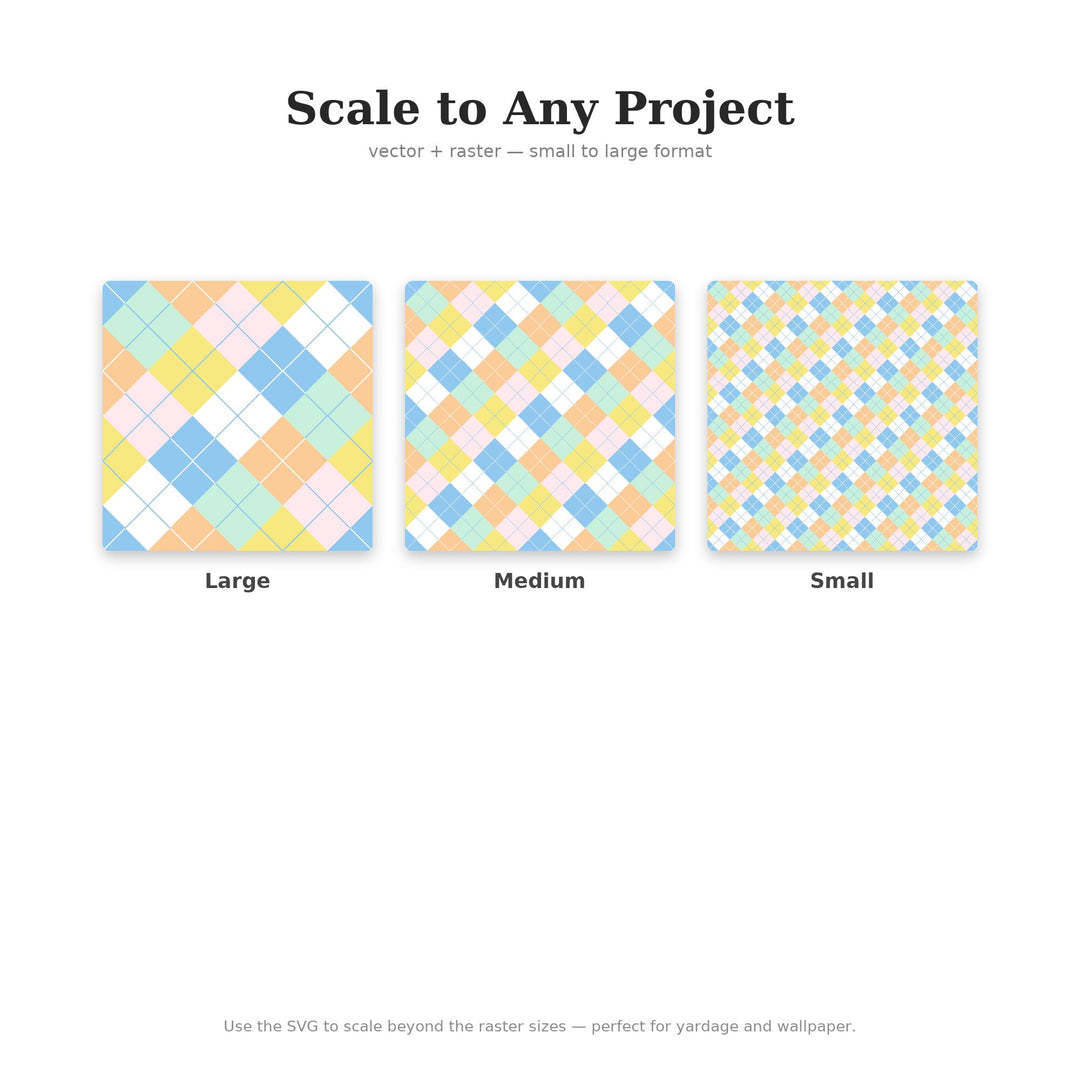 Cuban Argyle Seamless Pattern | Multi-Color Cuban Pastels Argyle | .png .jpg .svg .pdf .pat | Digital Paper | Fabric & Surface Design