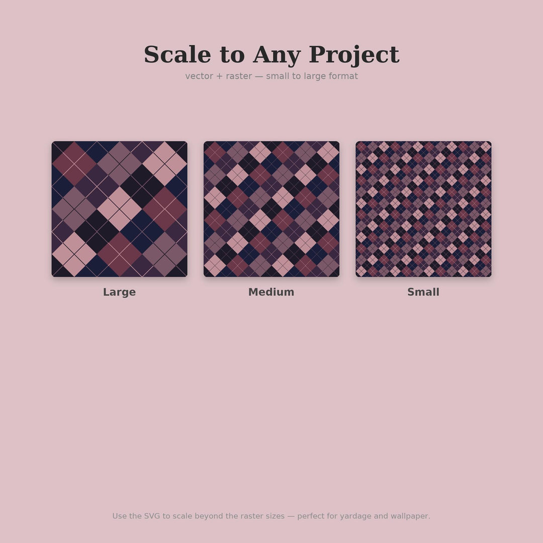 Dark Argyle Seamless Pattern | Multi-Color Dark Coquette Argyle | .png .jpg .svg .pdf .pat | Digital Paper | Fabric & Surface Design