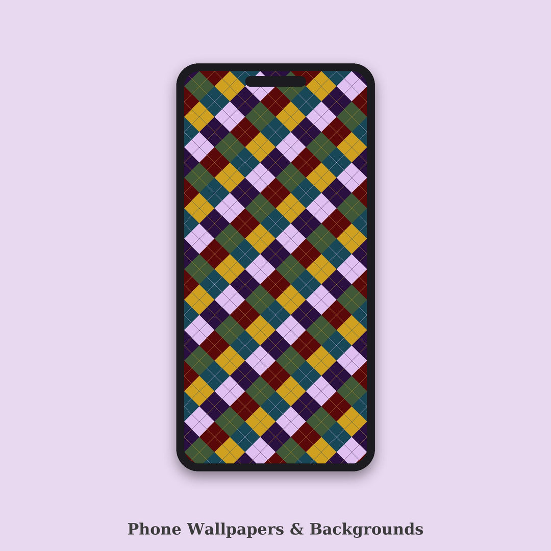 Dark Argyle Seamless Pattern | Multi-Color Dark Whimsy Argyle | .png .jpg .svg .pdf .pat | Digital Paper | Fabric & Surface Design
