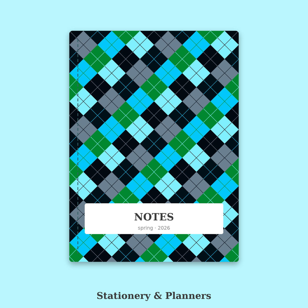 Data Stream Argyle Seamless Pattern | Multi-Color Fabric Design (Digital Download)