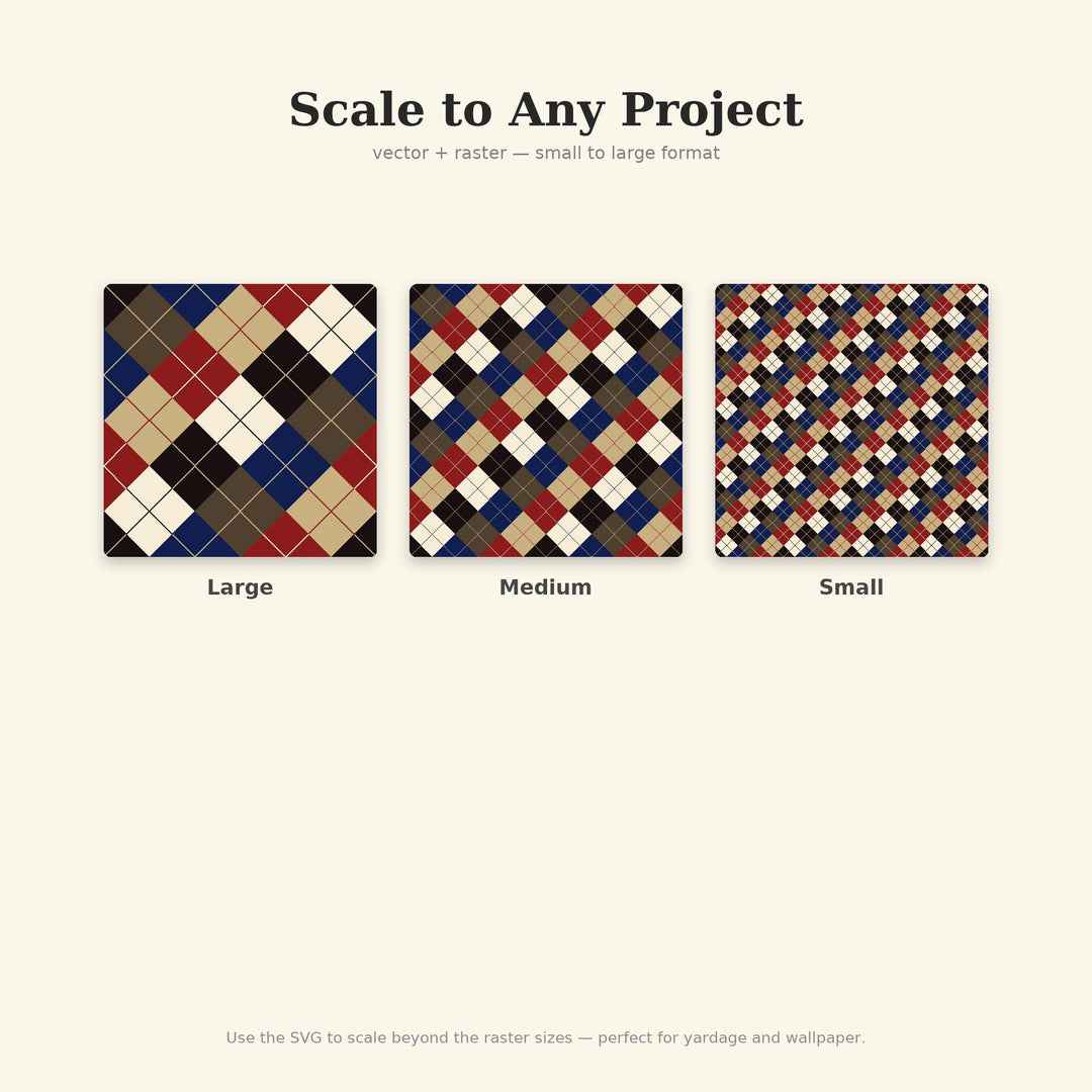 Declaration Argyle Seamless Pattern | Multi-Color Declaration Wax Seal Argyle | .png .jpg .svg .pdf .pat | Digital Paper | Fabric & Surface
