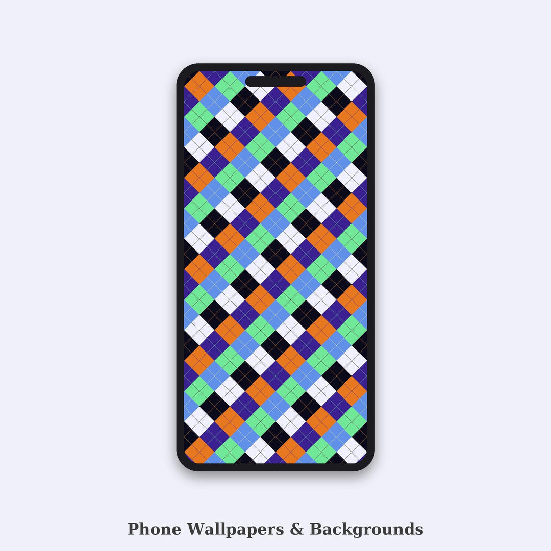 Deep Learning Argyle Seamless Pattern | Multi-Color Fabric Design (Digital Download)
