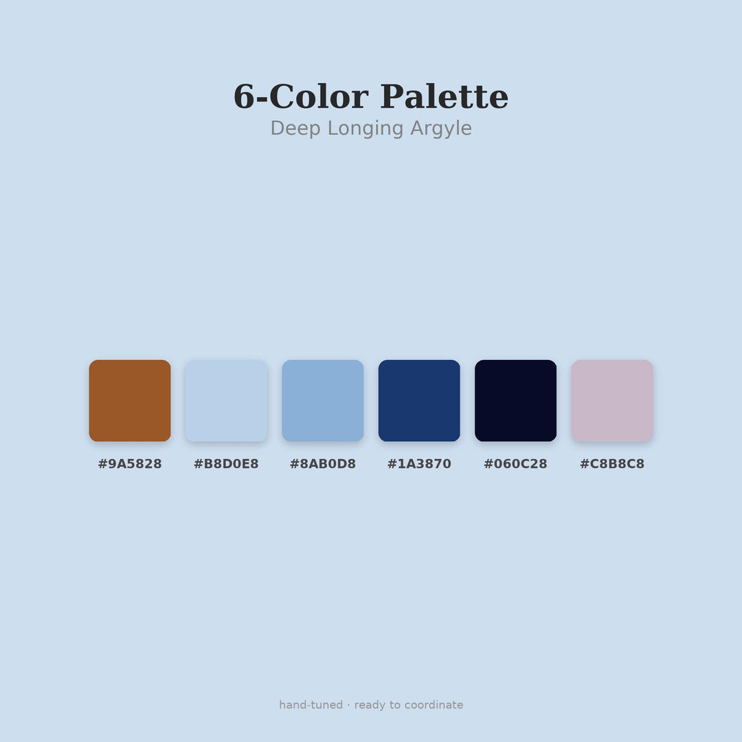 Deep Longing Argyle Seamless Pattern | Multi-Color Fabric Design (Digital Download)