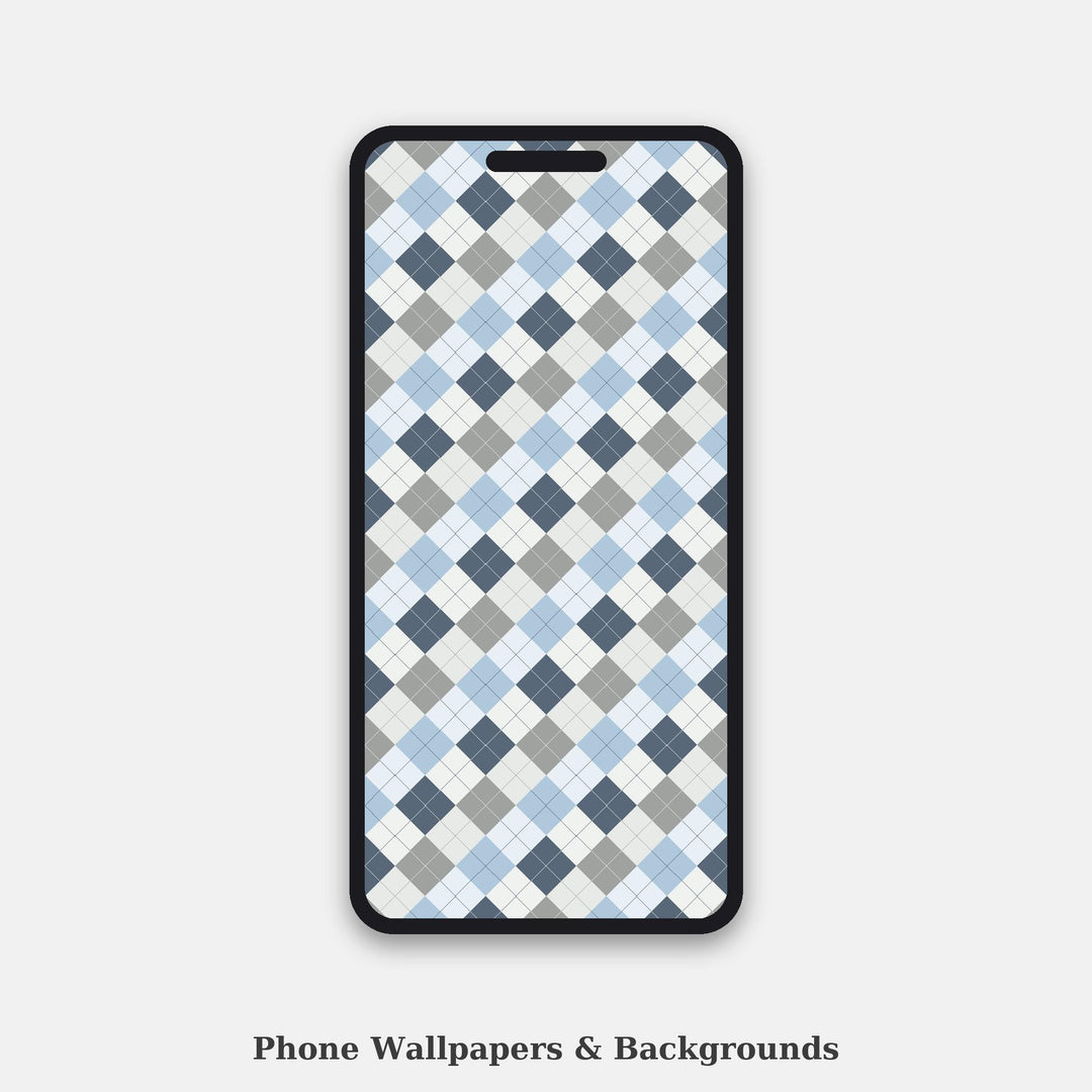 Detached Argyle Seamless Pattern | Multi-Color Fabric Design (Digital Download)