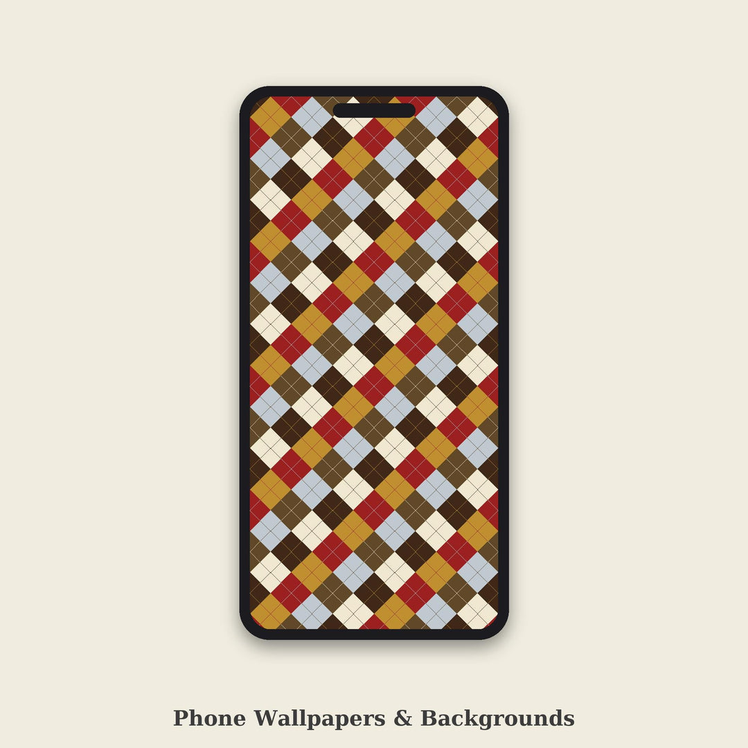 Founding Argyle Seamless Pattern | Multi-Color Founding Era Portrait Argyle | .png .jpg .svg .pdf .pat | Digital Paper