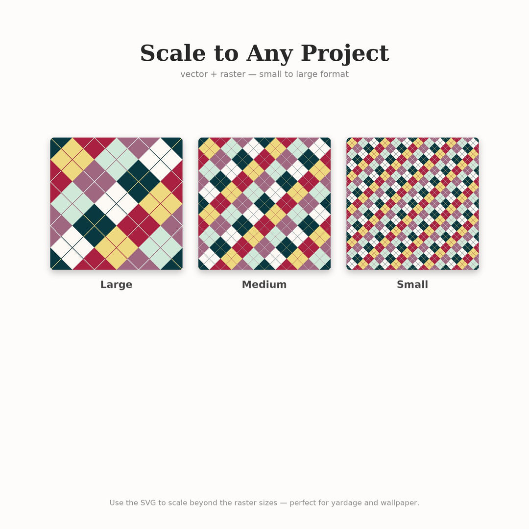 Friendsgiving Argyle Seamless Pattern | Multi-Color Friendsgiving Table Argyle | .png .jpg .svg .pdf .pat | Digital Paper
