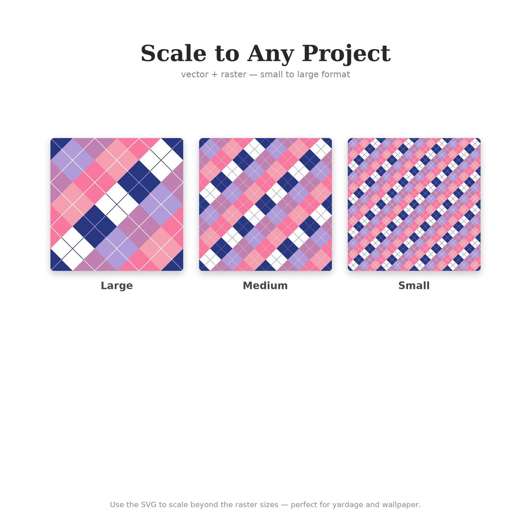 Frosted Argyle Seamless Pattern | Multi-Color Frosted Berry Argyle | .png .jpg .svg .pdf .pat | Digital Paper | Fabric & Surface Design