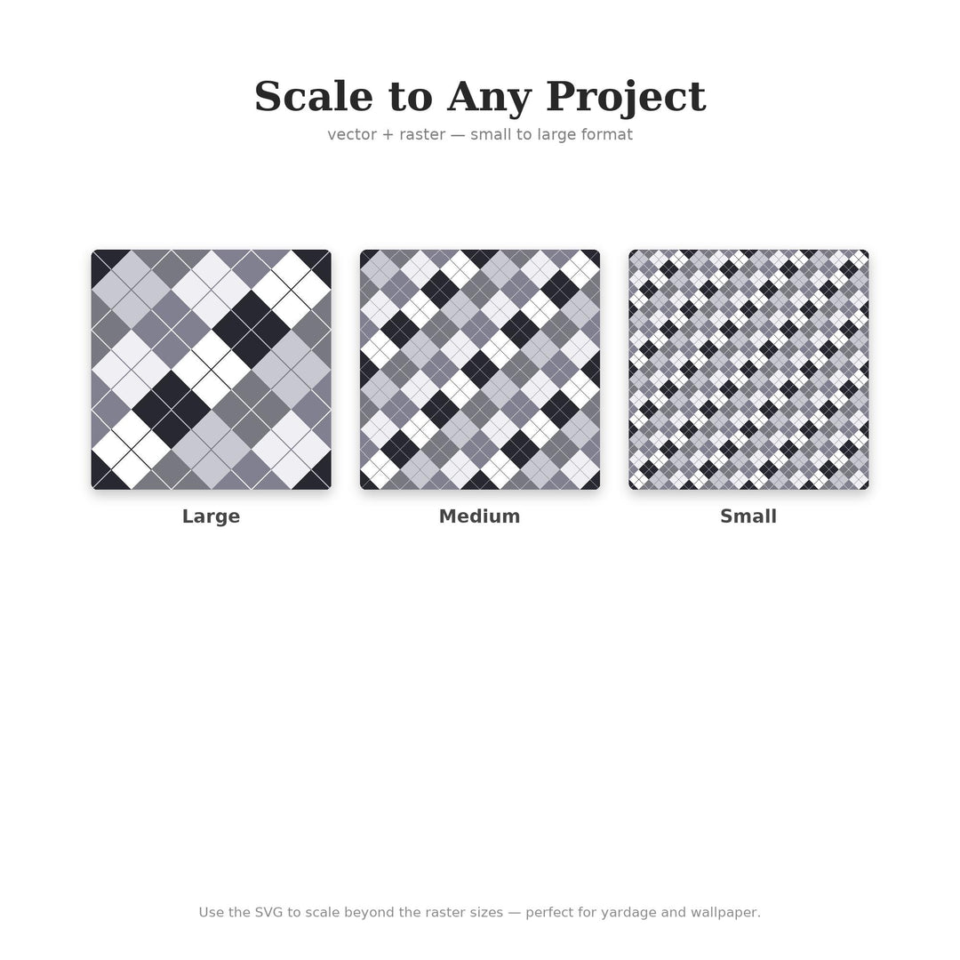 Galena Argyle Seamless Pattern | Multi-Color Fabric Design (Digital Download)
