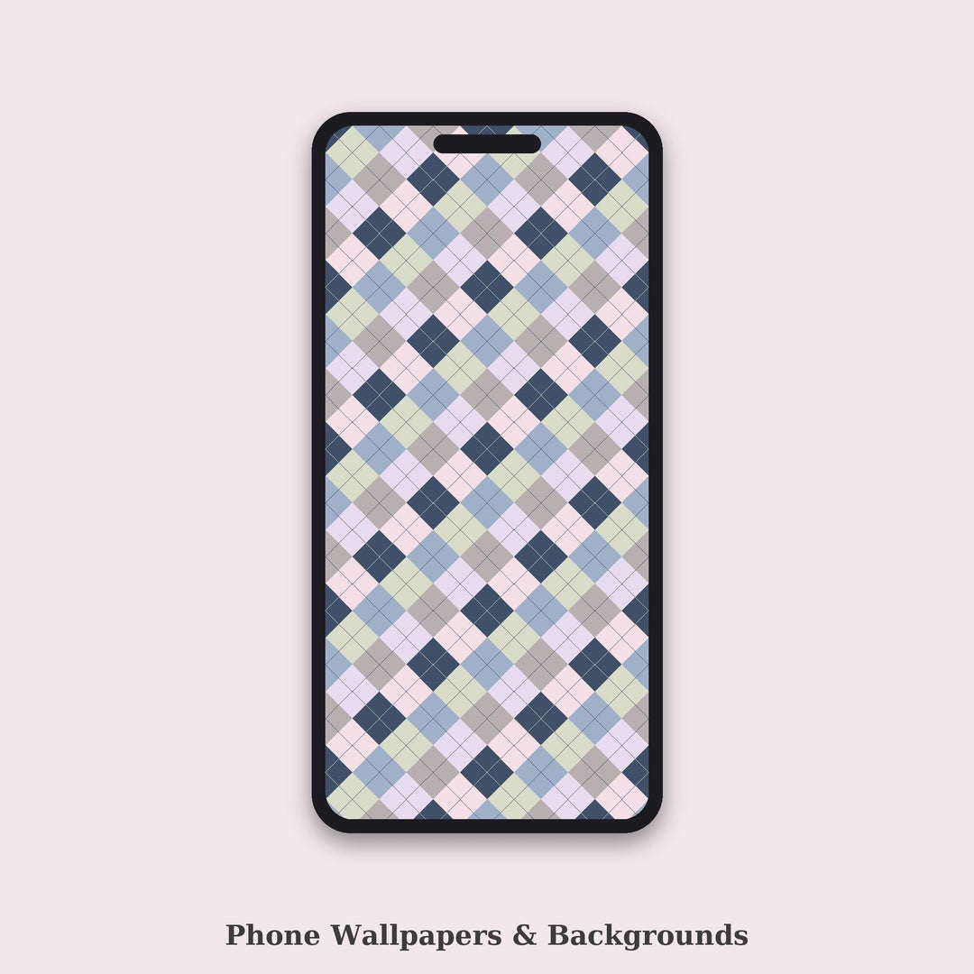 Gentle Argyle Seamless Pattern | Multi-Color Gentle Grief Argyle | .png .jpg .svg .pdf .pat | Digital Paper | Fabric & Surface Design