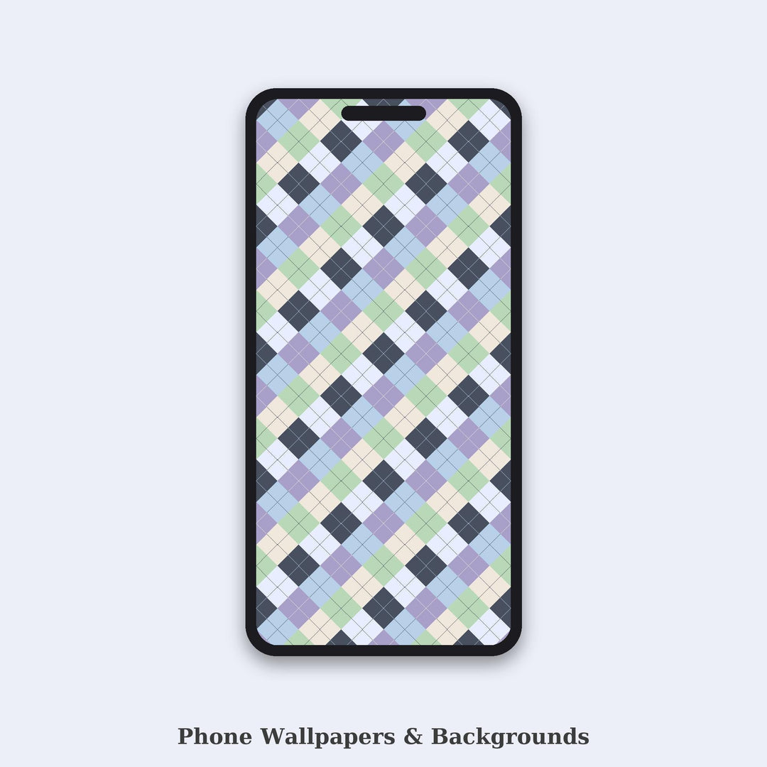 Ghost Argyle Seamless Pattern | Multi-Color Ghost Light Argyle | .png .jpg .svg .pdf .pat | Digital Paper | Fabric & Surface Design