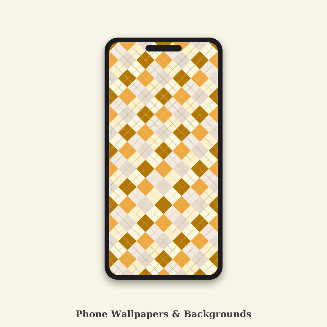 Gilded Horizon Argyle Seamless Pattern | Multi-Color Digital Paper (Digital Download)