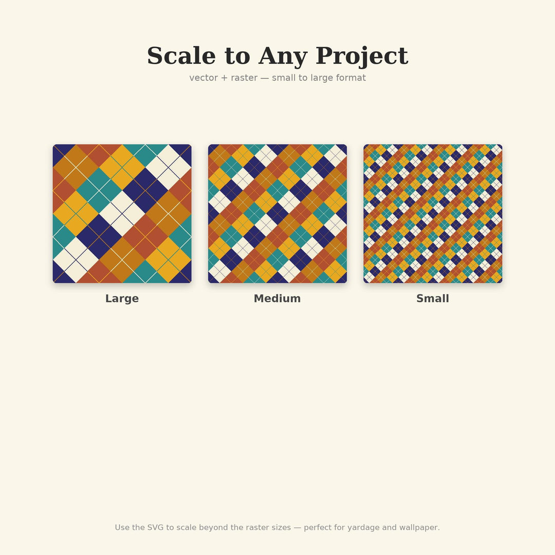 Golden Age Of Islam Argyle Seamless Pattern | Fabric Surface Design (Digital Download)
