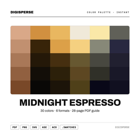 Midnight Espresso color palette — main preview