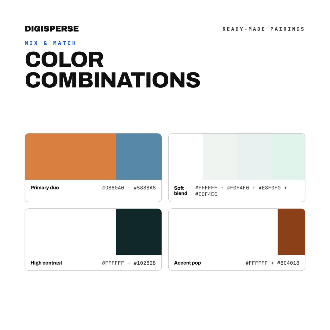 Copper Patina Color Palette | 30 Colors | Hex RGB CMYK | Color Guide | Procreate Swatches + ASE | Digital Download