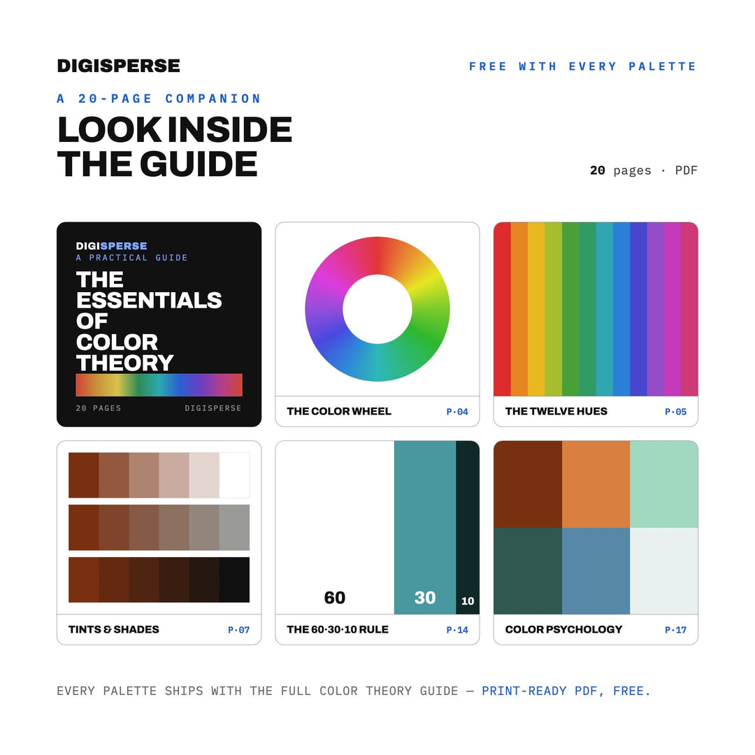Copper Patina Color Palette | 30 Colors | Hex RGB CMYK | Color Guide | Procreate Swatches + ASE | Digital Download