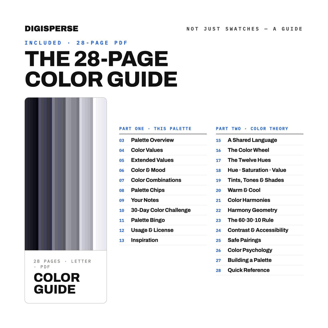 Galena Color Palette | 30 Colors | Hex RGB CMYK | Color Guide | Procreate Swatches + ASE | Digital Download