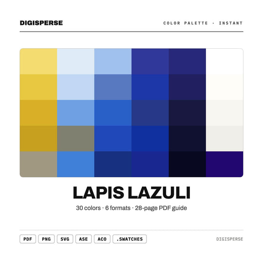 Lapis Lazuli color palette — main preview