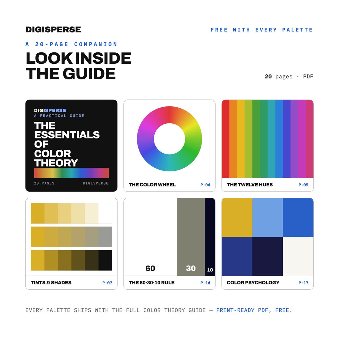 Lapis Lazuli Color Palette | 30 Procreate Swatches, HEX RGB CMYK Guide (Digital Download)