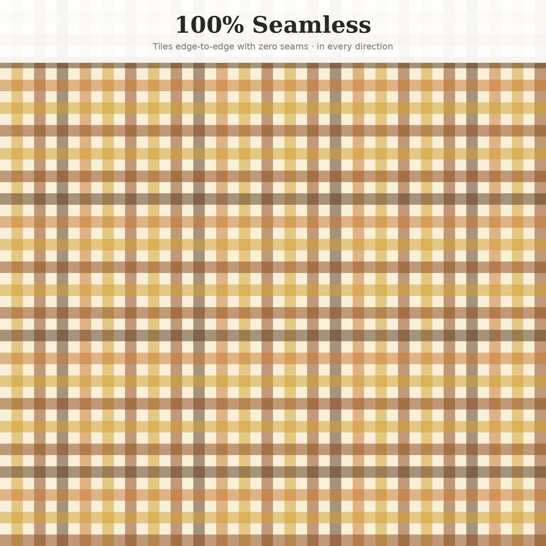 Scarecrow Tartan Seamless Pattern | Fall Autumn Digital Paper (png, jpg, svg, pdf, pat)