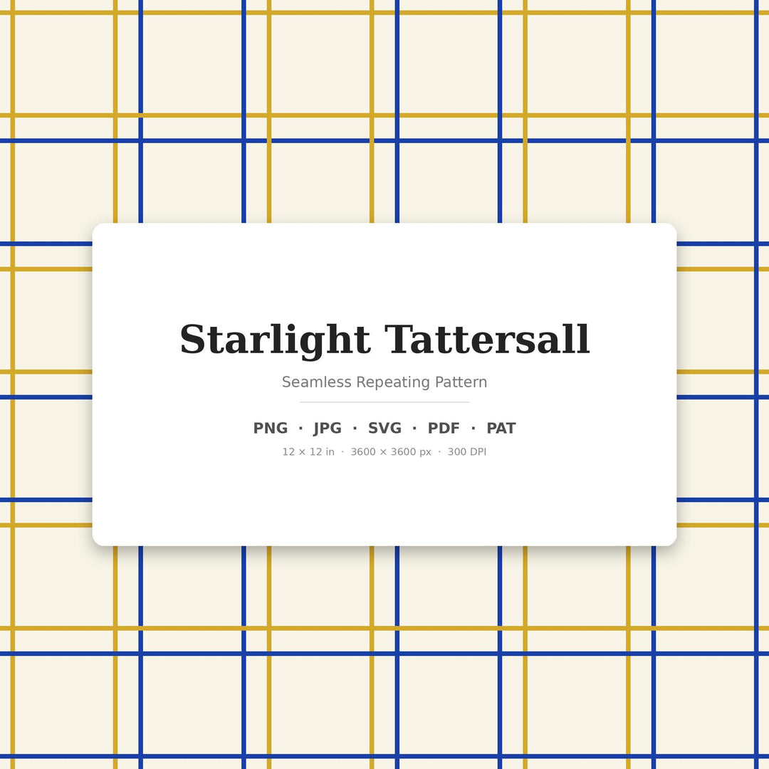 Starlight Tattersall Seamless Pattern | Multi-Color Starlight Tattersall | .png .jpg .svg .pdf .pat | Digital Paper