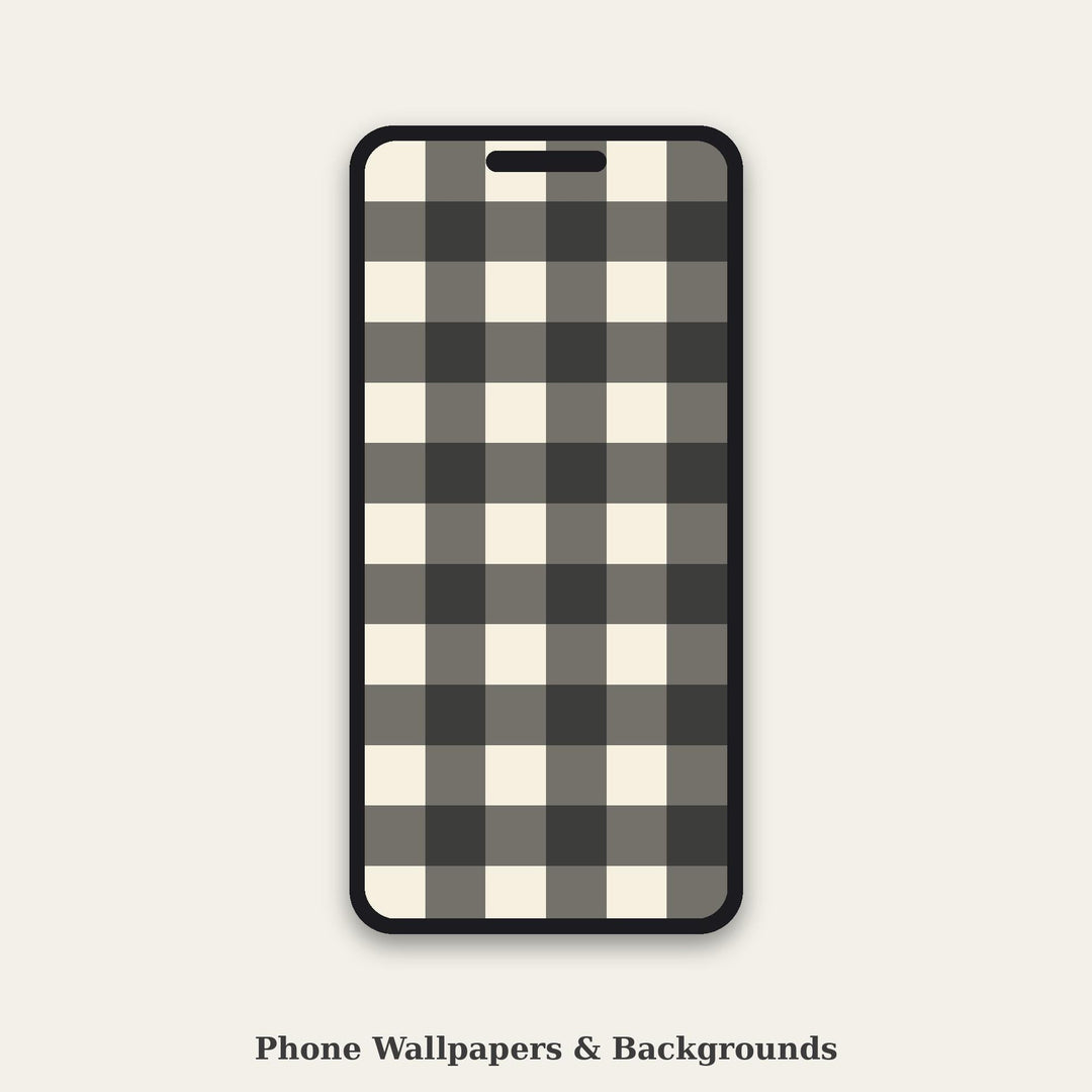 Black Buffalo Check Seamless Pattern | Black Tie Buffalo Check | .png .jpg .svg .pdf .pat | Digital Paper | Fabric & Surface Design