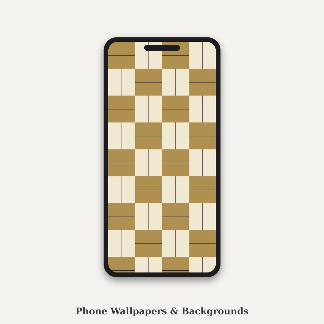 Old Money Basketweave Seamless Pattern | Camel Gold Quiet Luxury Digital Paper