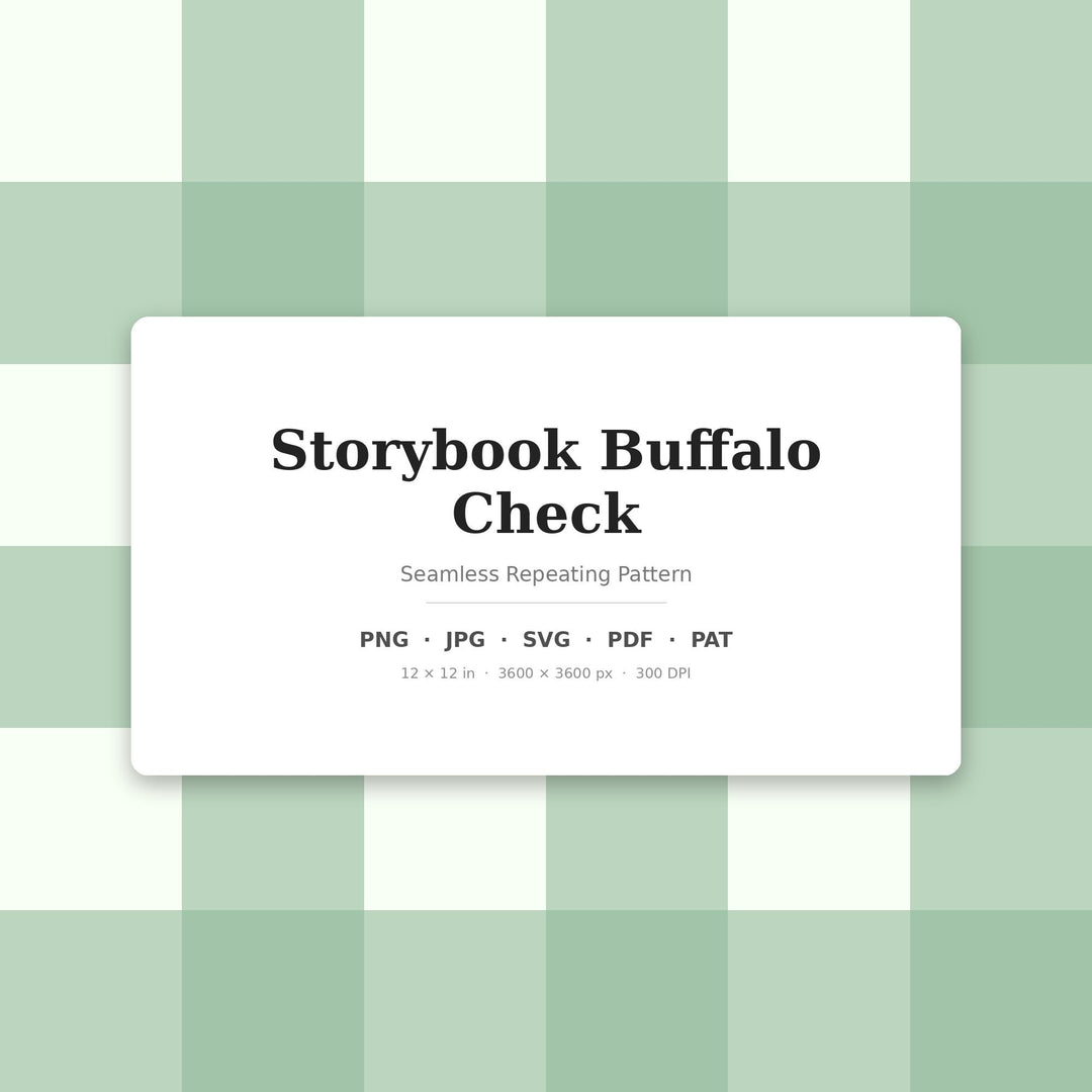 Storybook Buffalo Check Seamless Pattern | Storybook Buffalo Check | .png .jpg .svg .pdf .pat | Digital Paper | Fabric & Surface Design