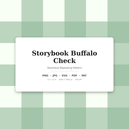 Storybook Buffalo Check Seamless Pattern | Storybook Buffalo Check | .png .jpg .svg .pdf .pat | Digital Paper | Fabric & Surface Design