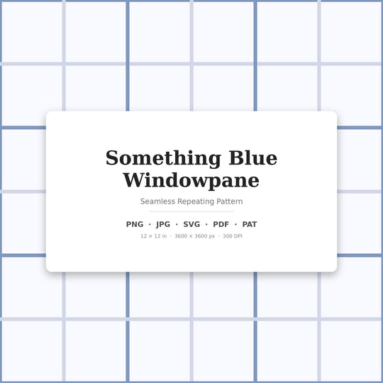 Something Windowpane Seamless Pattern | Multi-Color Something Blue Windowpane | .png .jpg .svg .pdf .pat | Digital Paper | Fabric & Surface