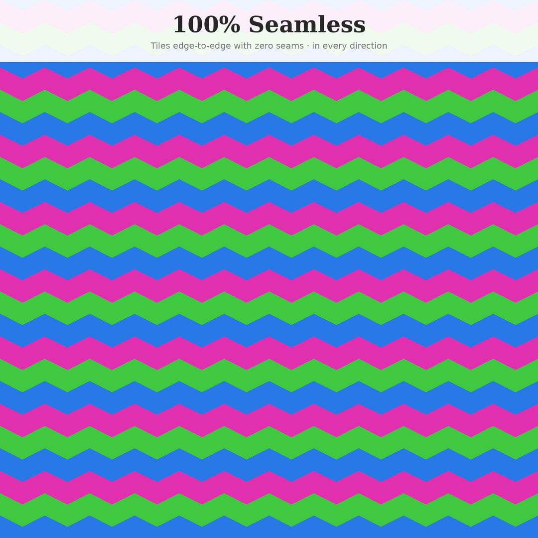 Neon Circus Chevron Seamless Pattern | Digital Paper, Fabric Design (png, jpg, svg, pdf, pat)