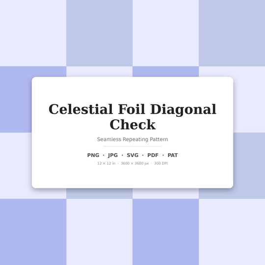 Celestial Diagonal Check Seamless Pattern | Multi-Color Celestial Foil Diagonal Check | .png .jpg .svg .pdf .pat | Digital Paper | Fabric &