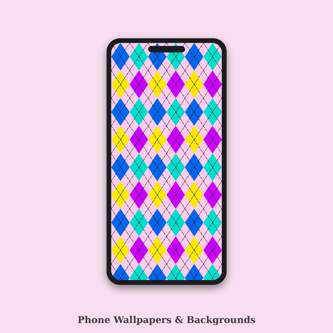Acid Classic Argyle Seamless Pattern | Multi-Color Acid Wash Digital | .png .jpg .svg .pdf .pat | Digital Paper | Fabric & Surface Design