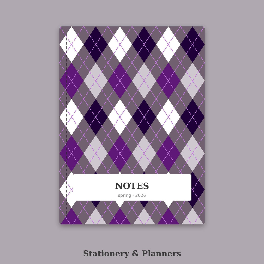 Amethyst Cave Argyle Seamless Pattern | Digital Paper (Digital Download)