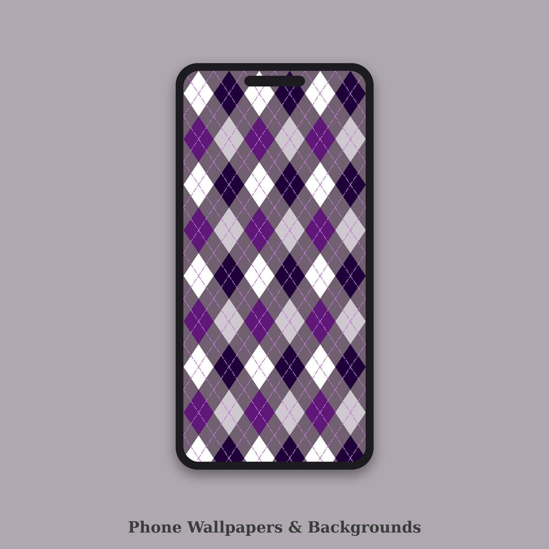Amethyst Cave Argyle Seamless Pattern | Digital Paper (Digital Download)