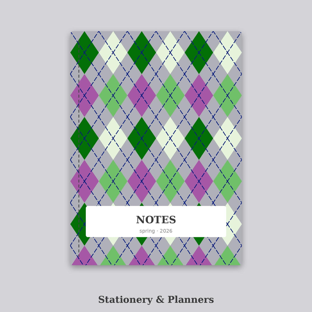April Showers Argyle Seamless Pattern | Multi-Color Fabric Design (Digital Download)