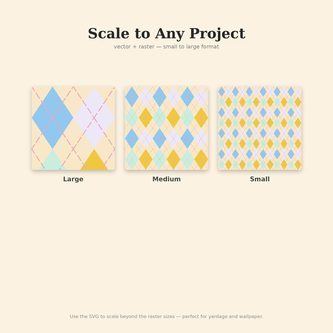 Bliss Classic Argyle Seamless Pattern | Multi-Color Bliss | .png .jpg .svg .pdf .pat | Digital Paper | Fabric & Surface Design