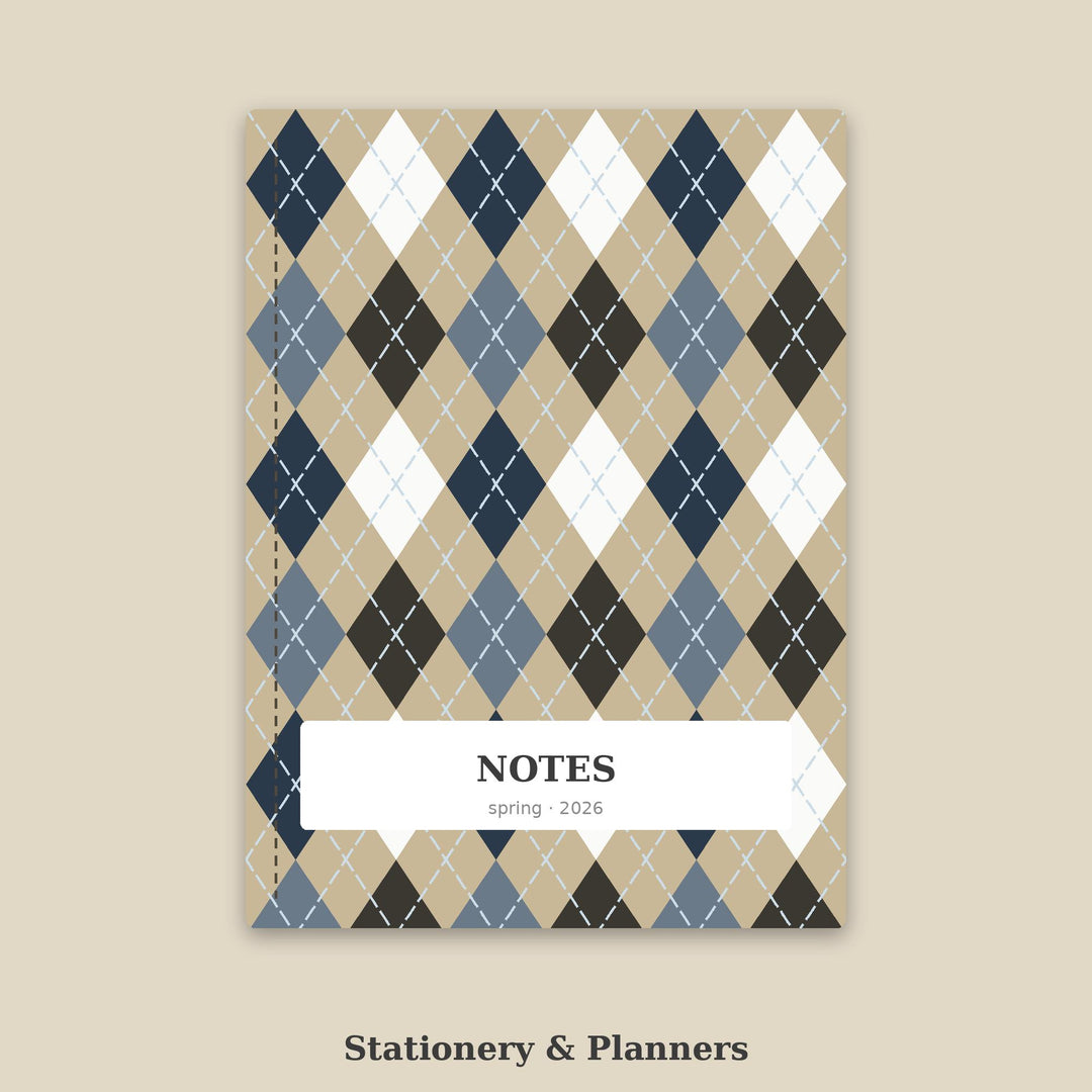 Blue Classic Argyle Seamless Pattern | Blue Cheese Digital Paper (Digital Download)