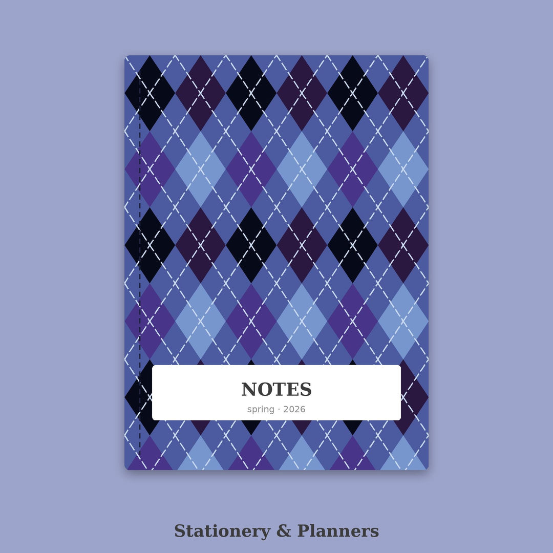 Blue Hour Classic Argyle Seamless Pattern | Digital Paper (Digital Download)