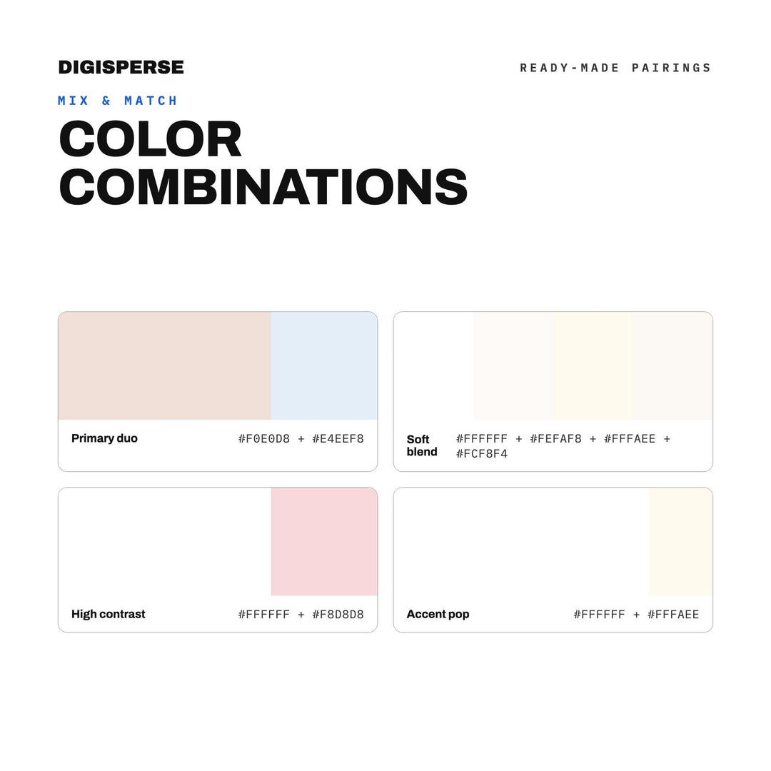 Mother Of Pearl Color Palette | 30 Hex RGB CMYK Colors (Digital Download)
