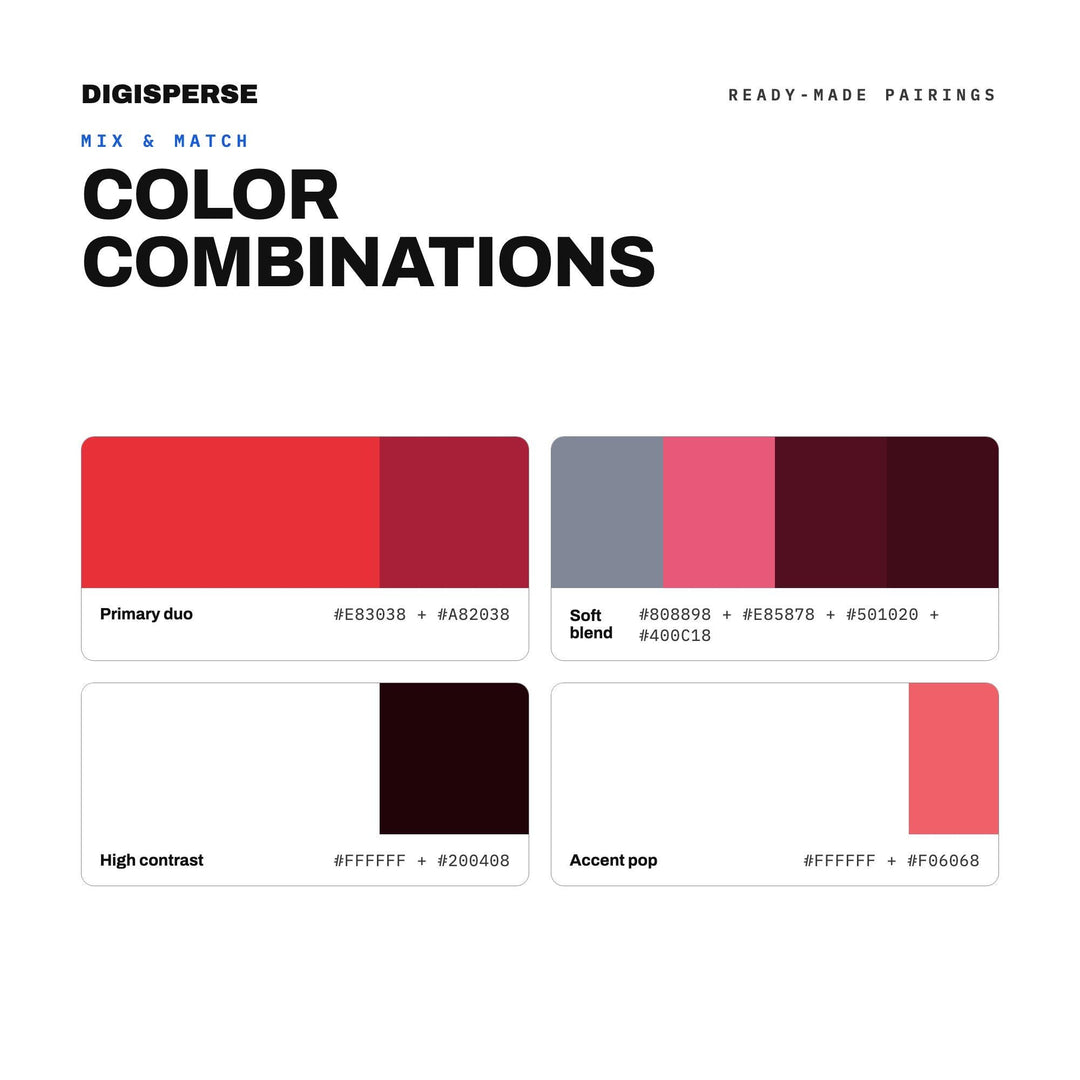 Ruby Red Color Palette | 30 Procreate Swatches, ASE, PDF Guide (Digital Download)