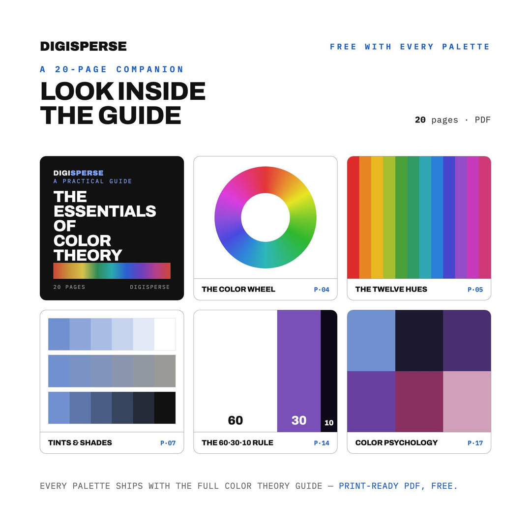 Deep Violet Color Palette for Luxury Gemstone Art and Elegant Jewelry Branding, 30 Tanzanite Blue Hues, Procreate Swatches, Hex Codes