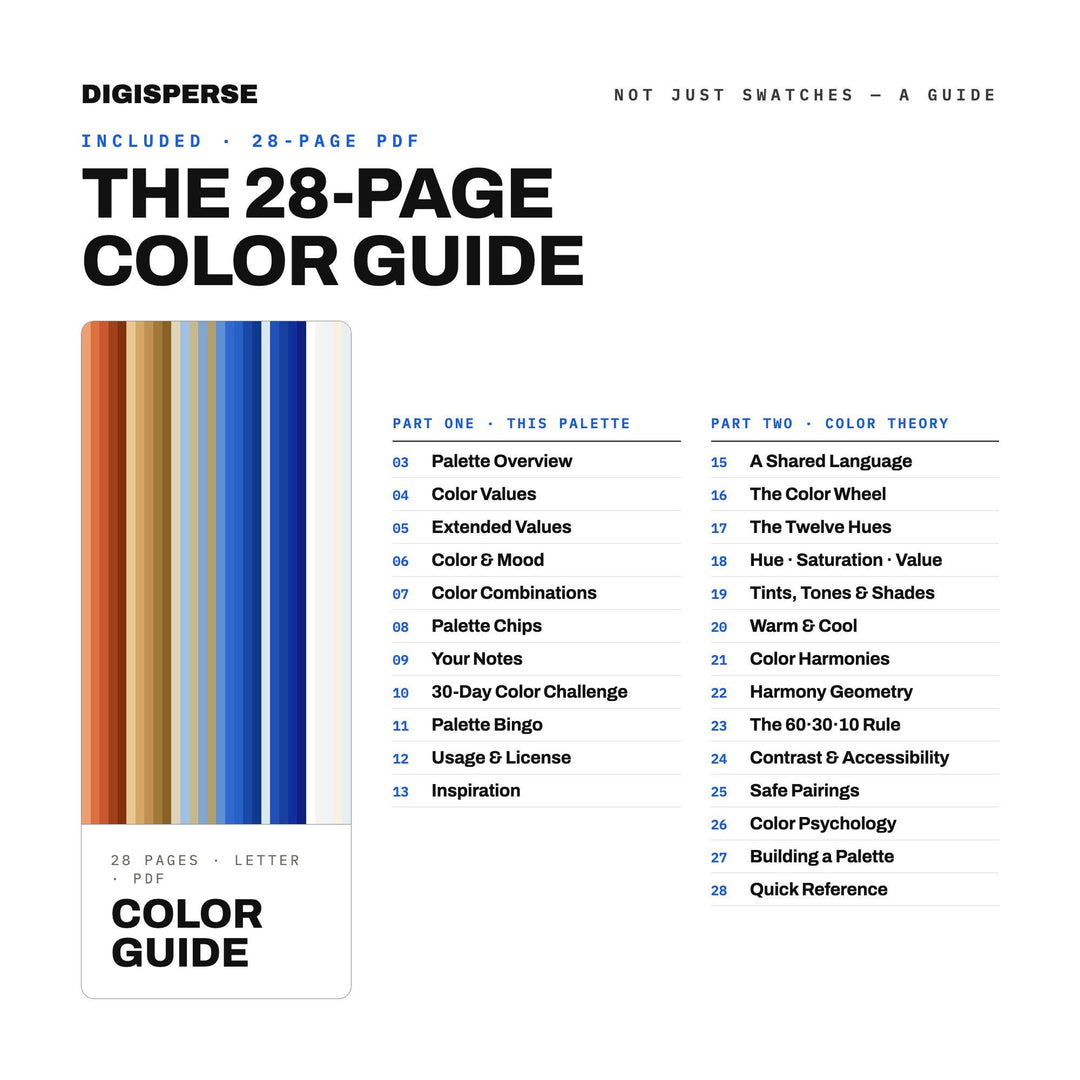 Coastal Portugal Color Palette | 30 Colors | Hex RGB CMYK | Color Guide | Procreate Swatches + ASE | Digital Download