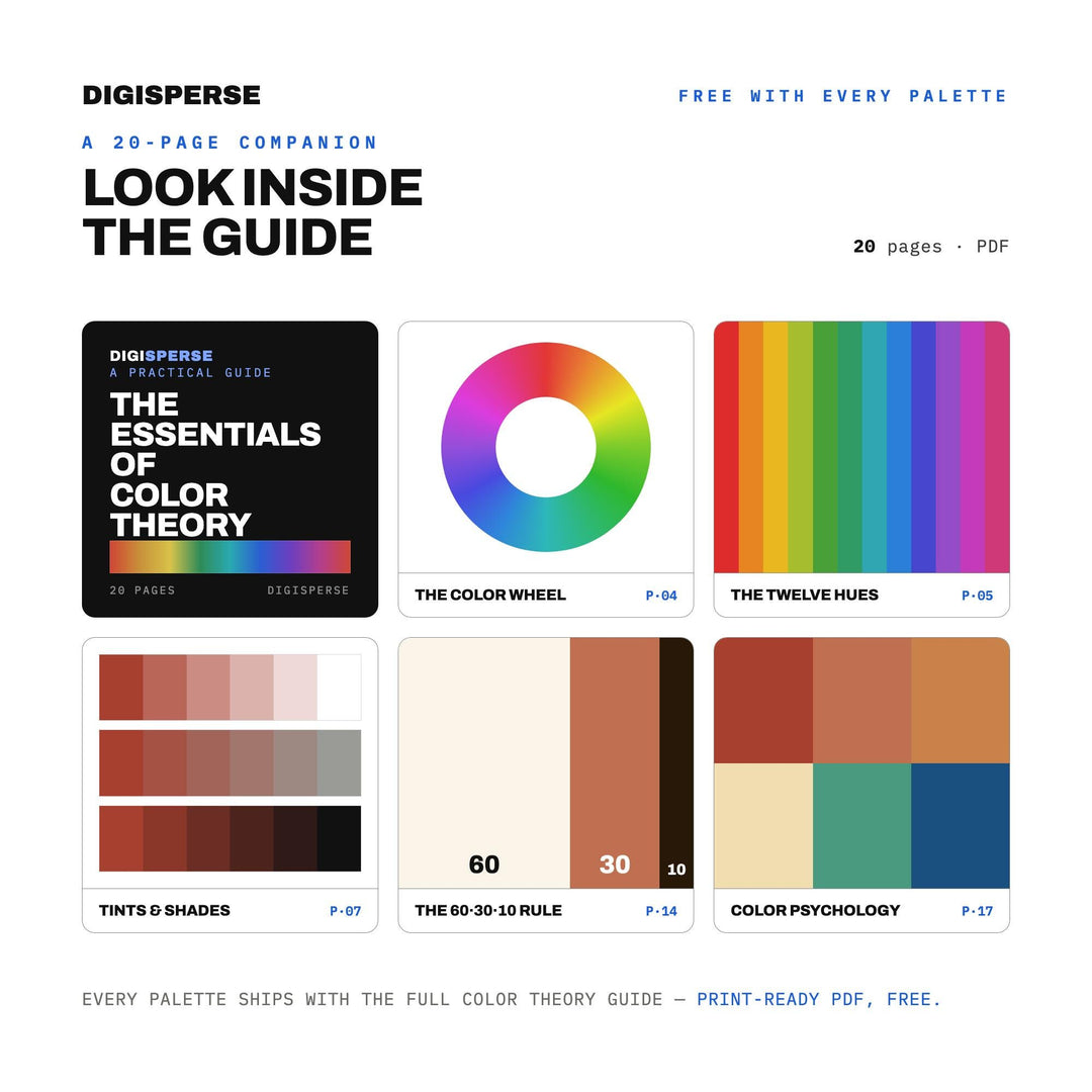 Marrakech Color Palette | 30 Colors | Hex RGB CMYK | Color Guide | Procreate Swatches + ASE | Digital Download
