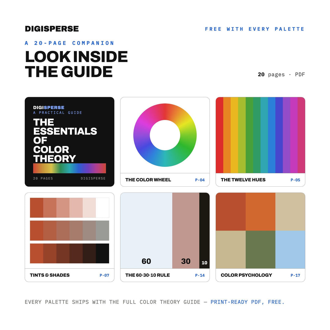 Mojave Desert Color Palette | 30 Colors | Hex RGB CMYK | Color Guide | Procreate Swatches + ASE | Digital Download