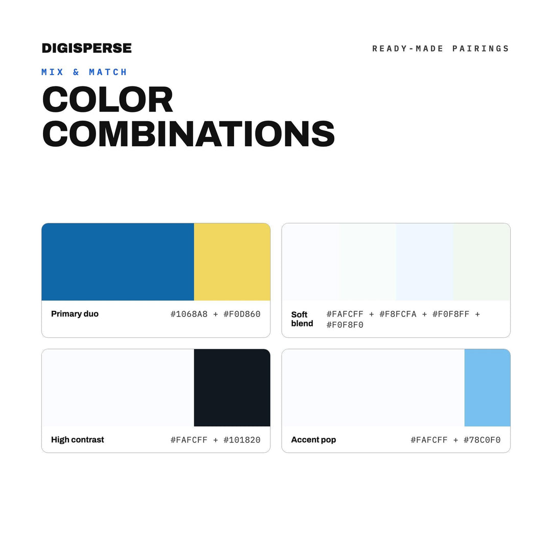 Clean Minimal Color Palette for Calm Wellness Branding and Modern Studio Art, 30 Clarity Fresh Hues, Procreate Swatches, Hex Codes
