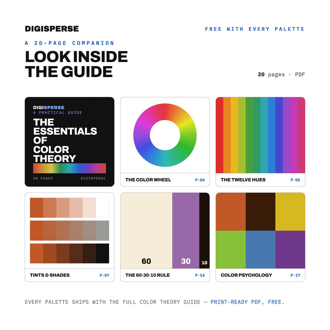 Retro Funk Color Palette for Groovy Poster Art and Music Branding, 30 Vibrant 70s Inspired Hues with Hex Codes, Procreate Swatches