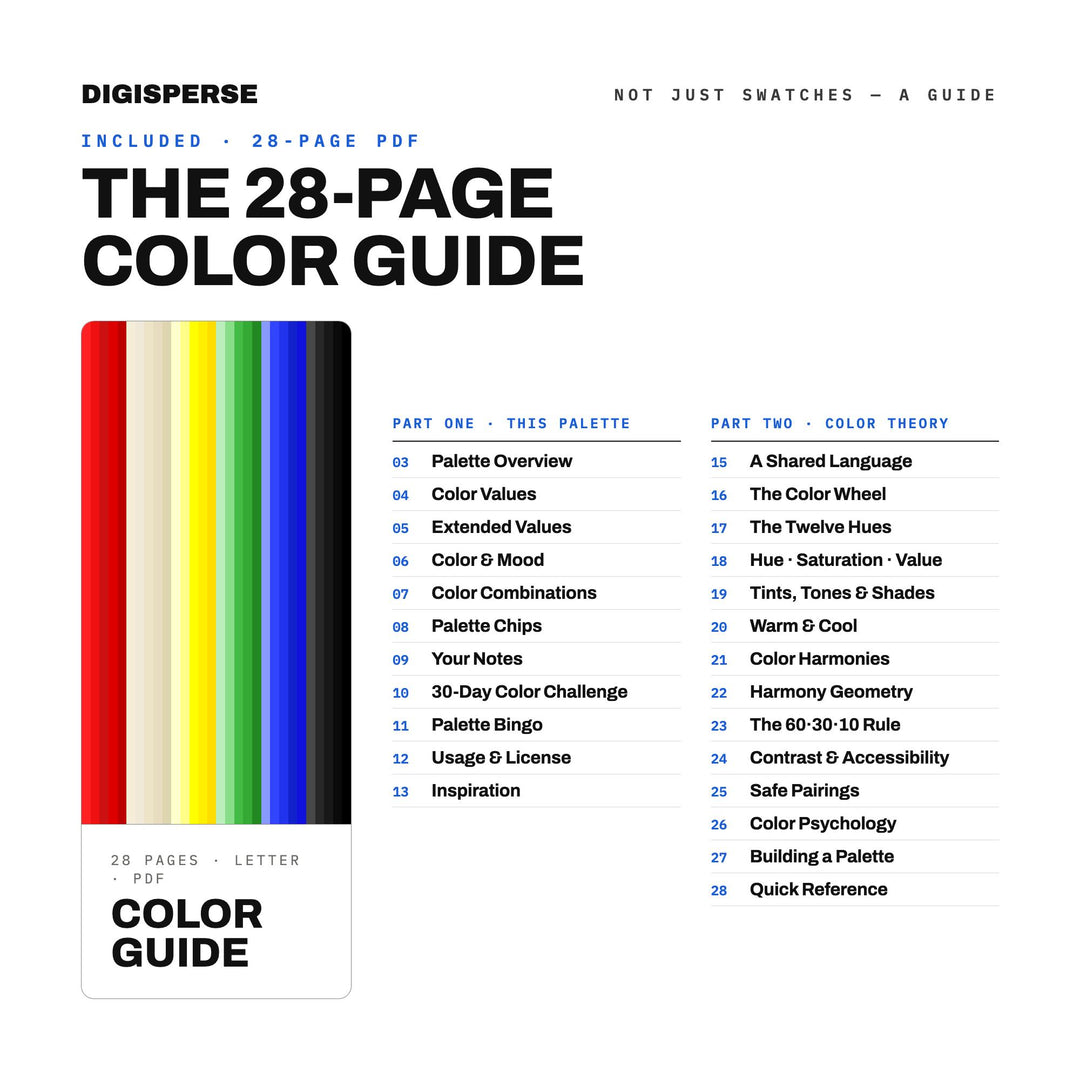 Bold Pop Art Color Palette for Retro Comic Design and Superhero Branding, 30 Comic Book Primary Hues, Procreate Swatches, Hex Codes